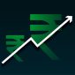 indian digital rupee sign background for business growth vector